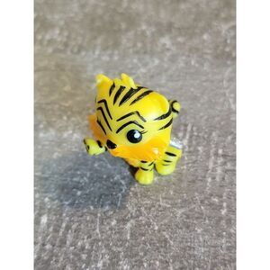 SML yellow baby tiger winged angel glitter toy figure